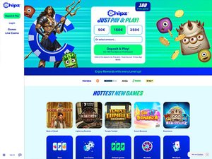 Chipz Casino website screenshot