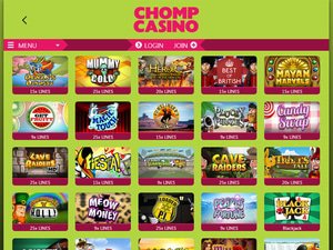 Chomp Casino software screenshot