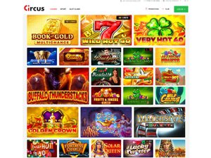 Circus RS Casino software screenshot