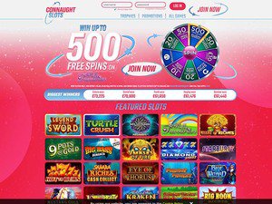 Connaught Slots website screenshot