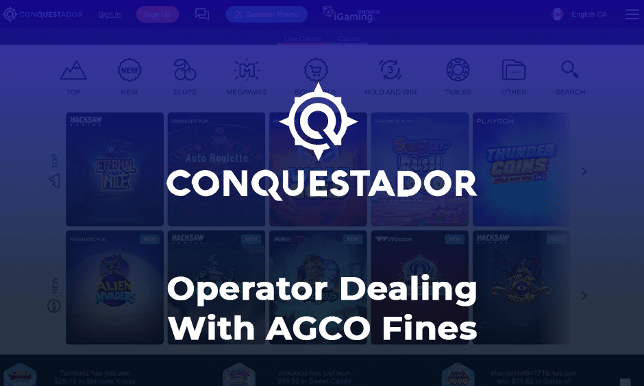 conquestador casino ontario logo