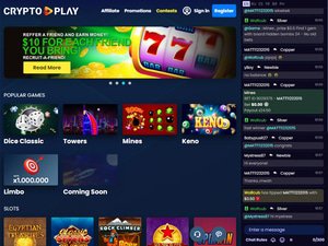 Cryptoplay website screenshot