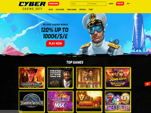 Cybercasino3077 website screenshot