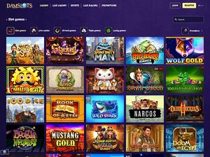 Damslots Casino software screenshot