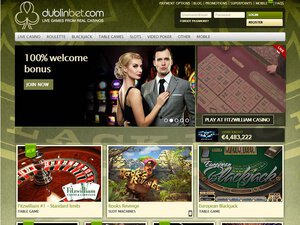 Dublinbet Casino website screenshot