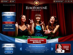 Eurofortune Casino software screenshot