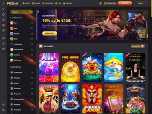 FezBet Casino software screenshot