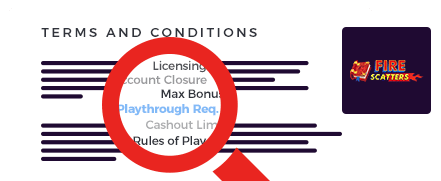 Firescatters Casino Terms