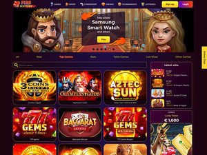 Fire Scatters Casino website screenshot