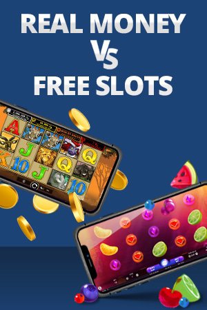 free vs real money slots