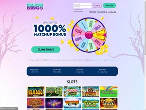 FreeSpiritBingo Casino website screenshot