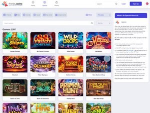 Friends Casino software screenshot
