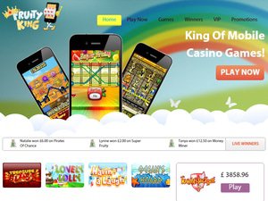 Fruity King Casino website screenshot