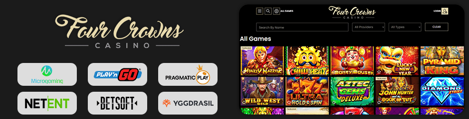 4 Crowns Casino games and software