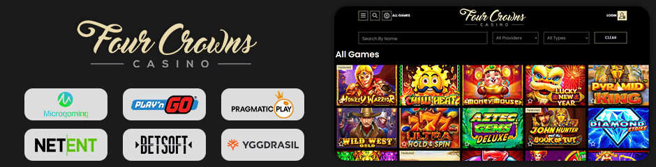 4 Crowns Casino games and software