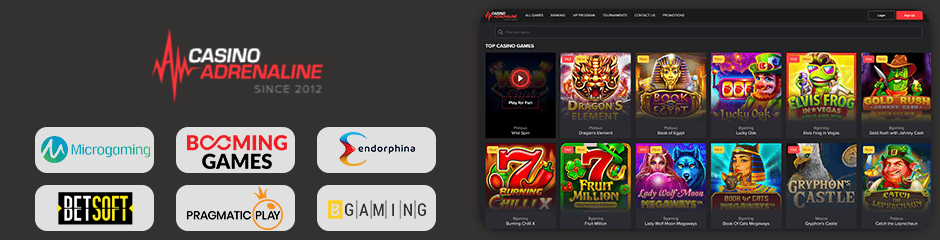 adrenaline casino games and software