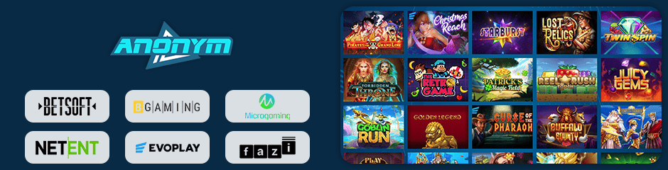 Anonym Casino games and software
