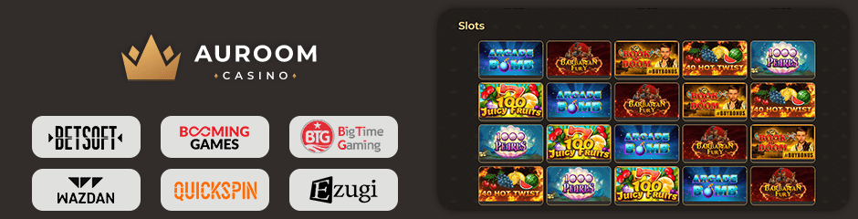 AuroomBet Casino games and software