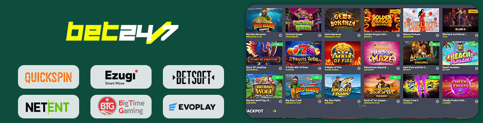 bet247 casino games and software