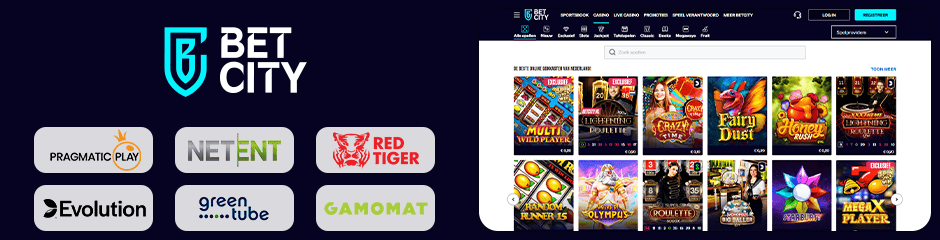 BetCity Casino games and software