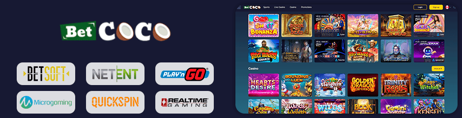 BetCoco Casino games and software