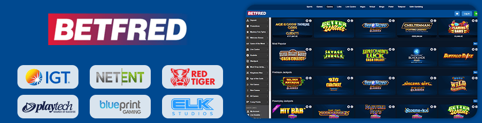 Betfred Casino games and software