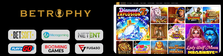 Bet Rophy Casino games and software