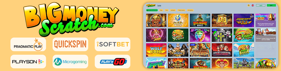 big money scratch games and software