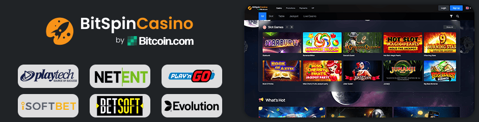 BitSpin Casino games and software