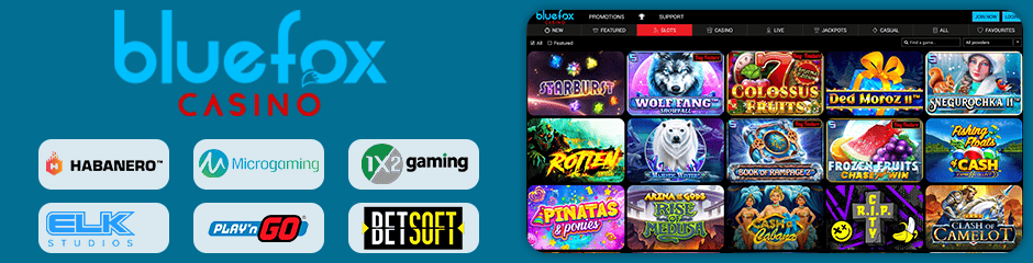 Bluefox Casino games and software