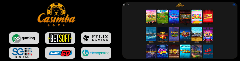 casimba casino games and software