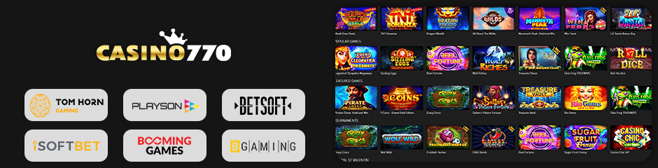 Casino 770 games and software
