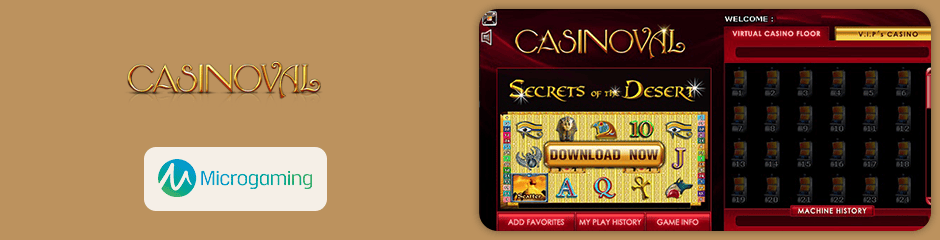 Casinoval Casino game and software