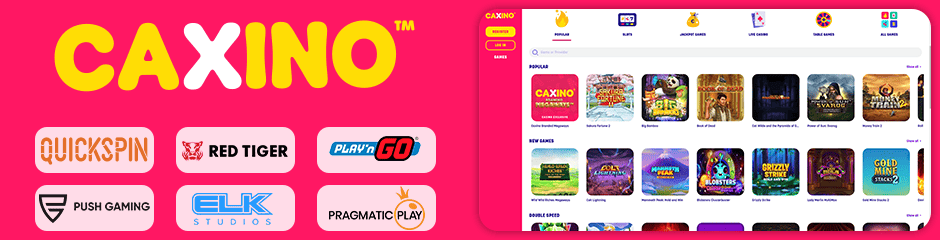 Caxino Casino games and software
