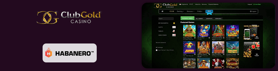 Club Gold Casino games and software