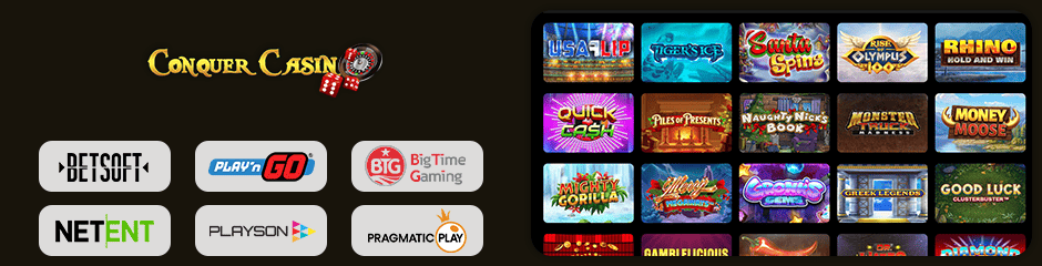 Conquer Casino games and software