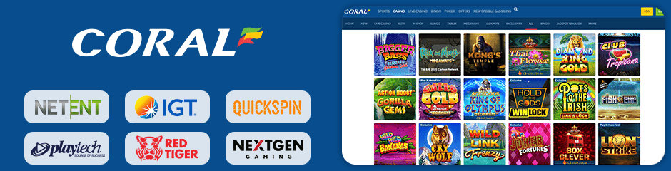 Coral Casino games and software