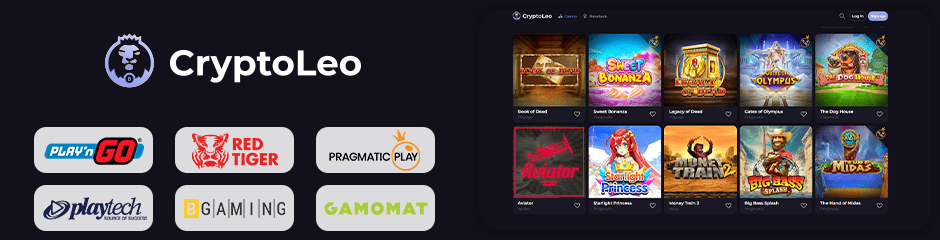 Cryptoleo Casino games and software