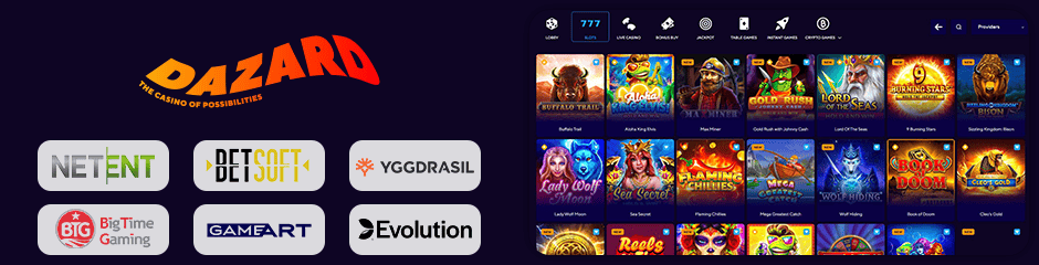 Dazard Casino games and software