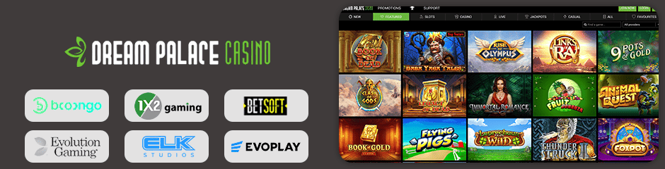 Dream Palace Casino games and software