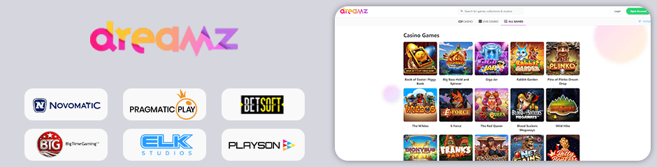 Dreamz Casino games and software
