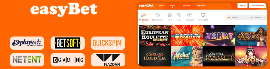 EasyBet games and software