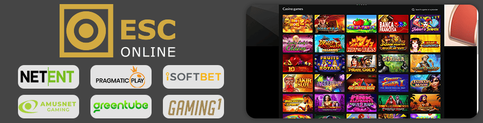 ESC Online Casino games and software