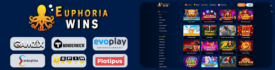 Euphoria Wins Casino games and software