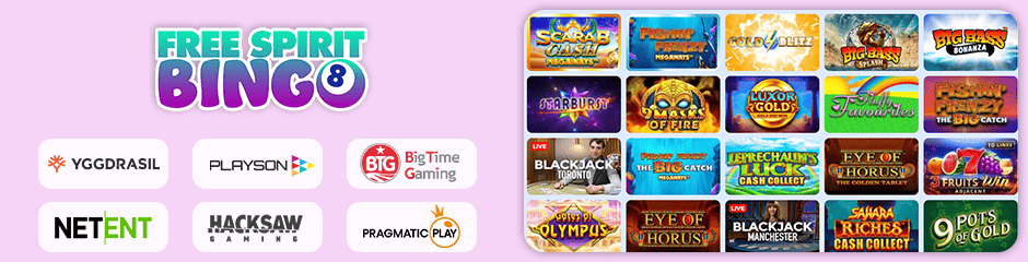 Free Spirit Bingo Casino games and software