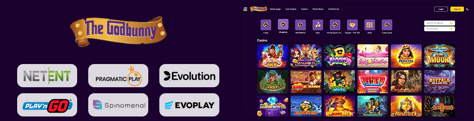 GodBunny Casino games and software