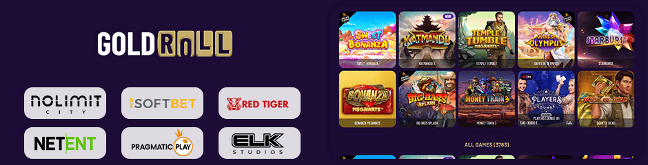 Goldroll Casino games and software