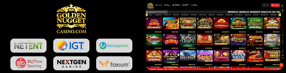 Golden Nugget Casino games and software
