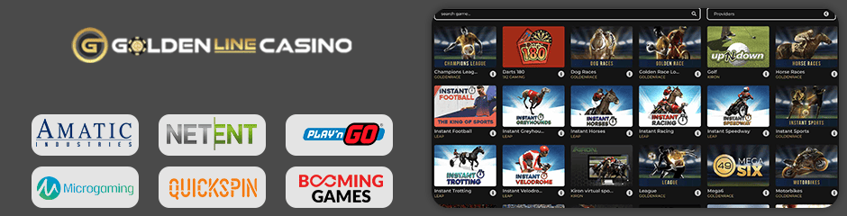 Goldenline Casino games and software