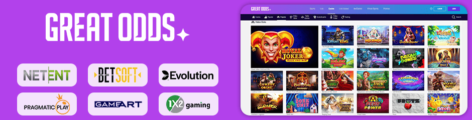 Great Odds Casino games and software